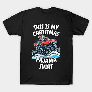 MATCHING FAMILY This is My Christmas Monster Truck Pajama Shirt | Xmas | Holiday | Merry Christmas | Christmas gift T-Shirt